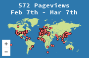 Locations of visitors to this page